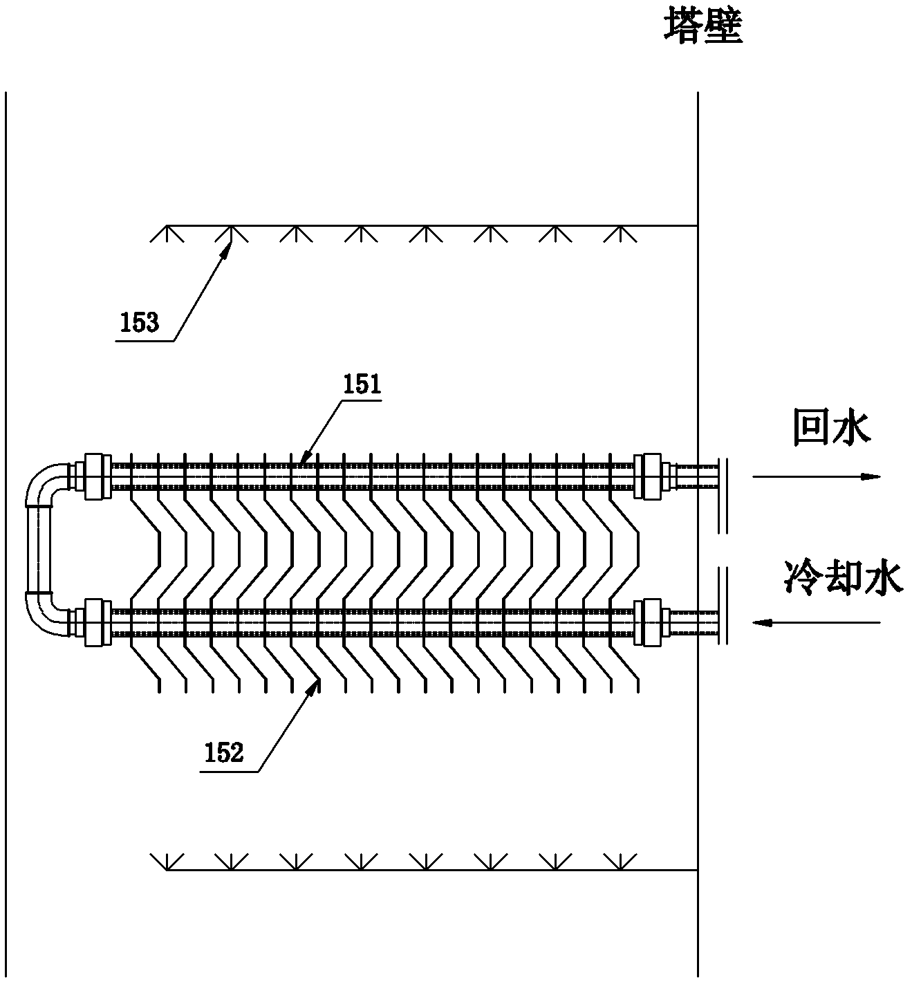 Flue gas desulfurizing device adopting ammonia-ammonium sulfite method