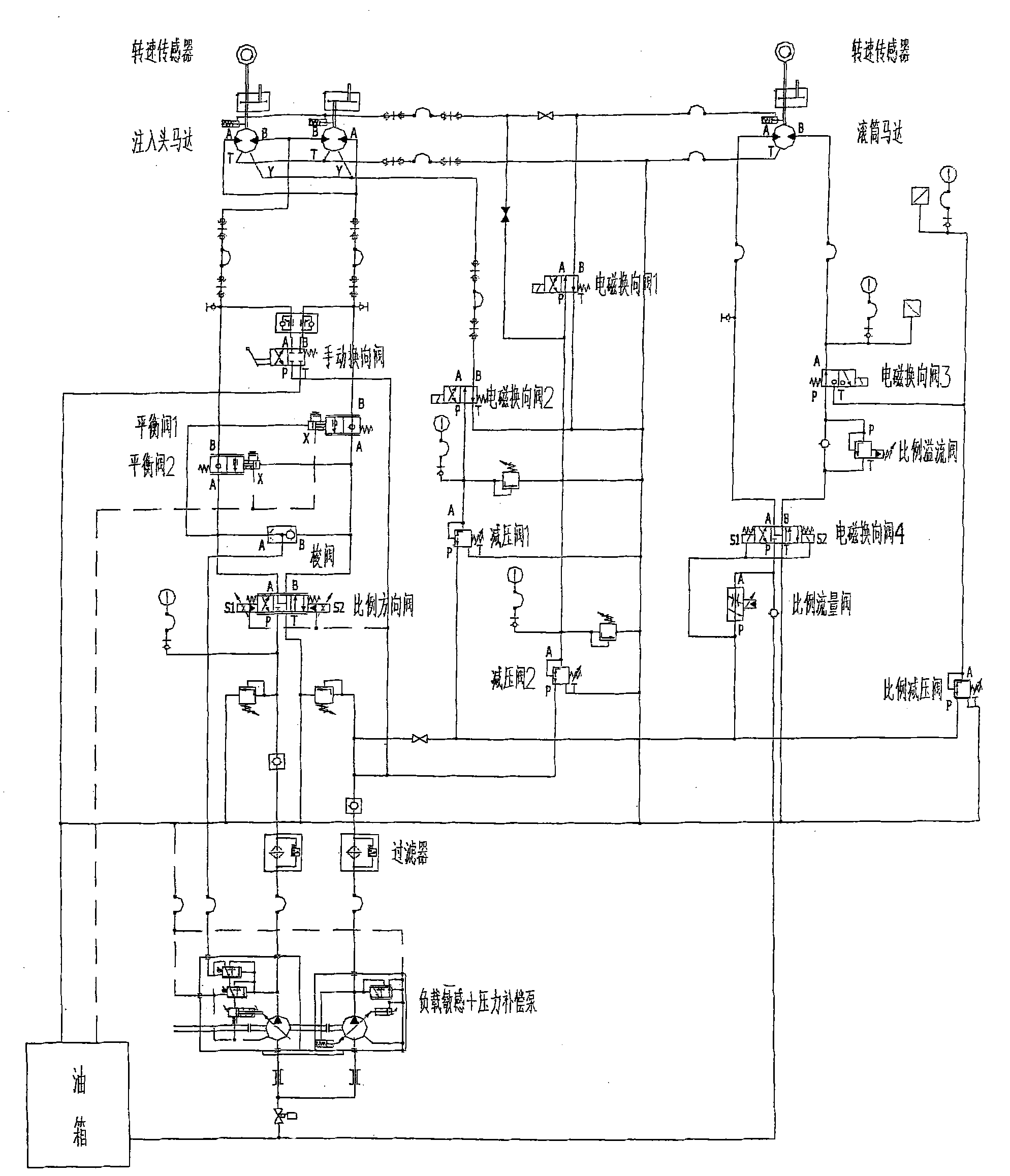 Speed matching control device between continuous tube apparatus infusion head and drum