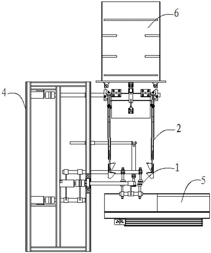 Automatic bag lifting and feeding mechanism for packaging bag