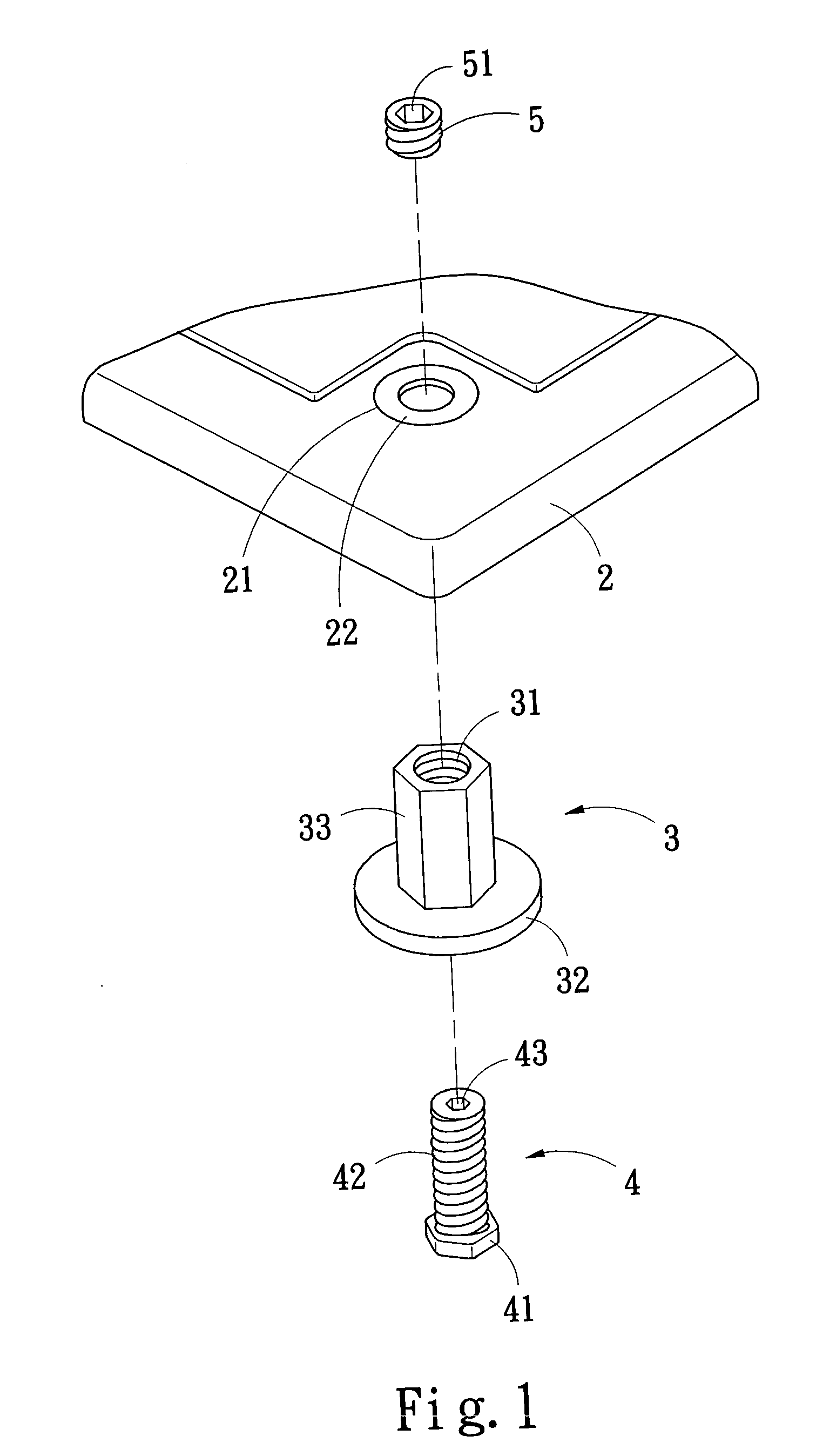 Adjuster for elevated floor