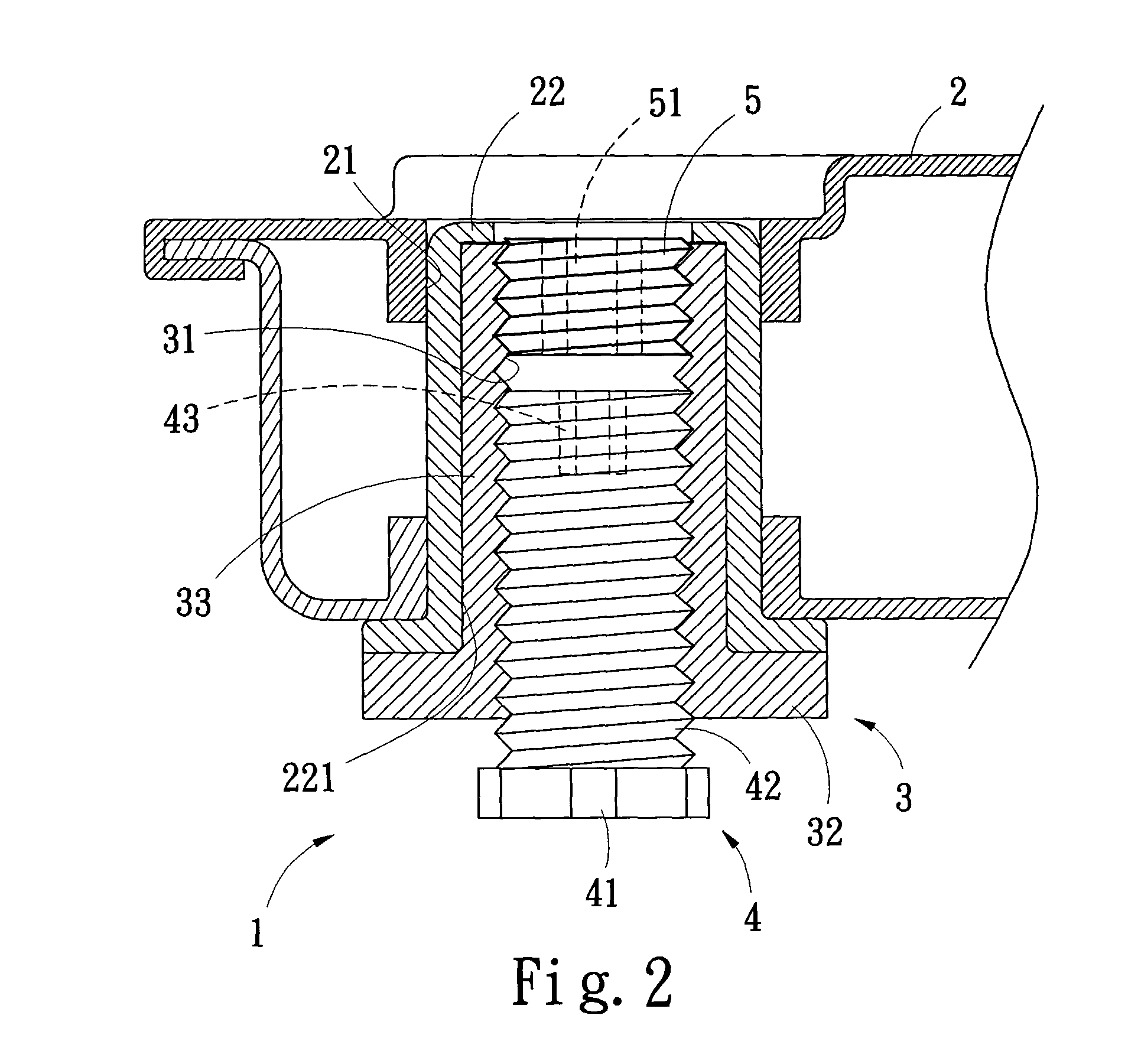 Adjuster for elevated floor