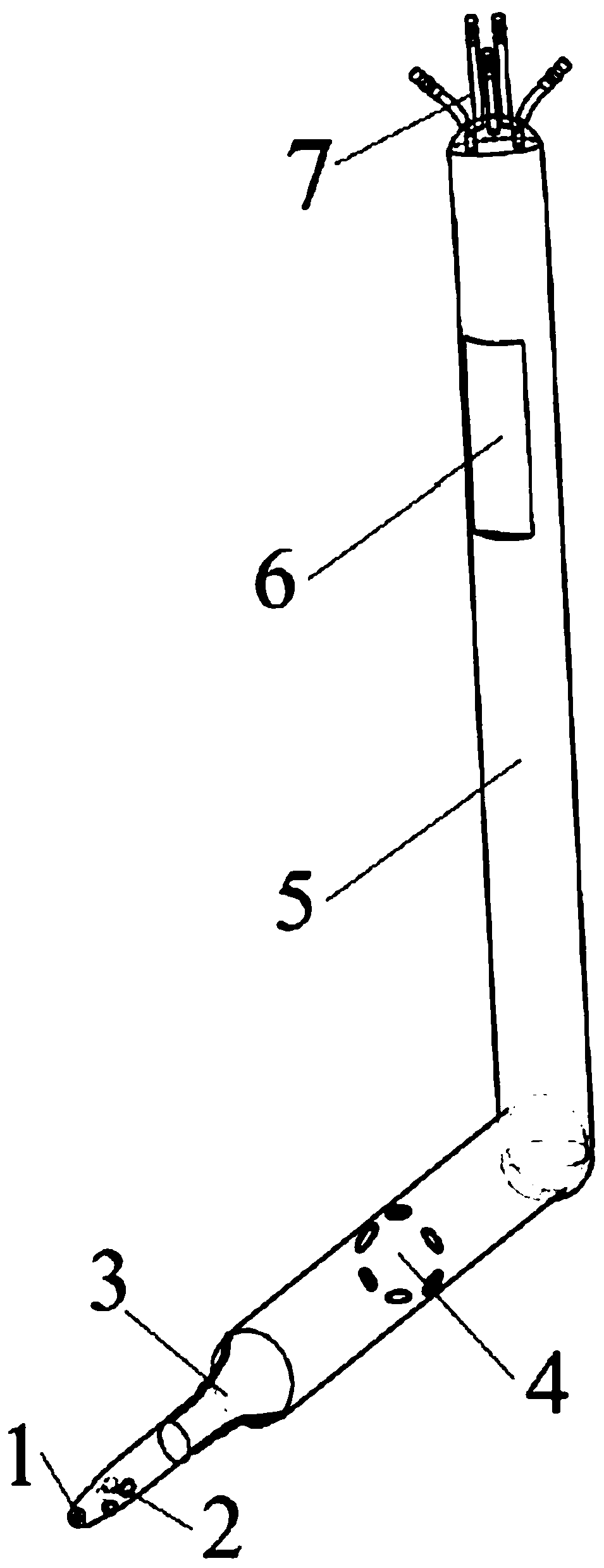 Composite pressure-temperature probe and airflow velocity calculation method thereof