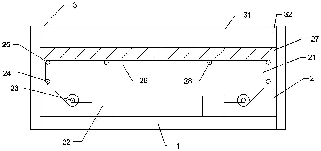 Square brick with interior decoration structure