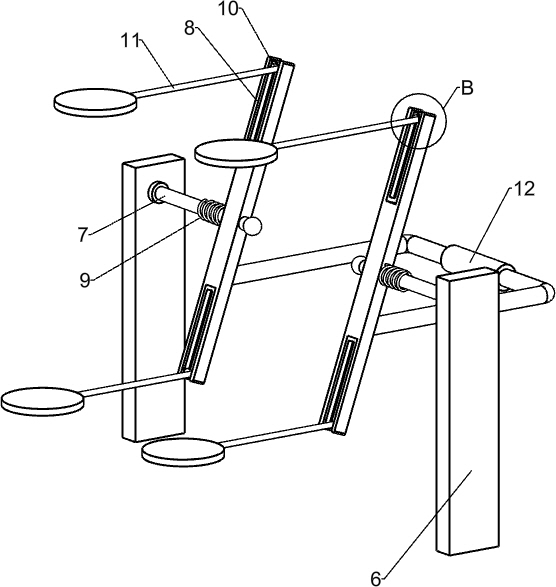 Medicine mixing device for animal husbandry