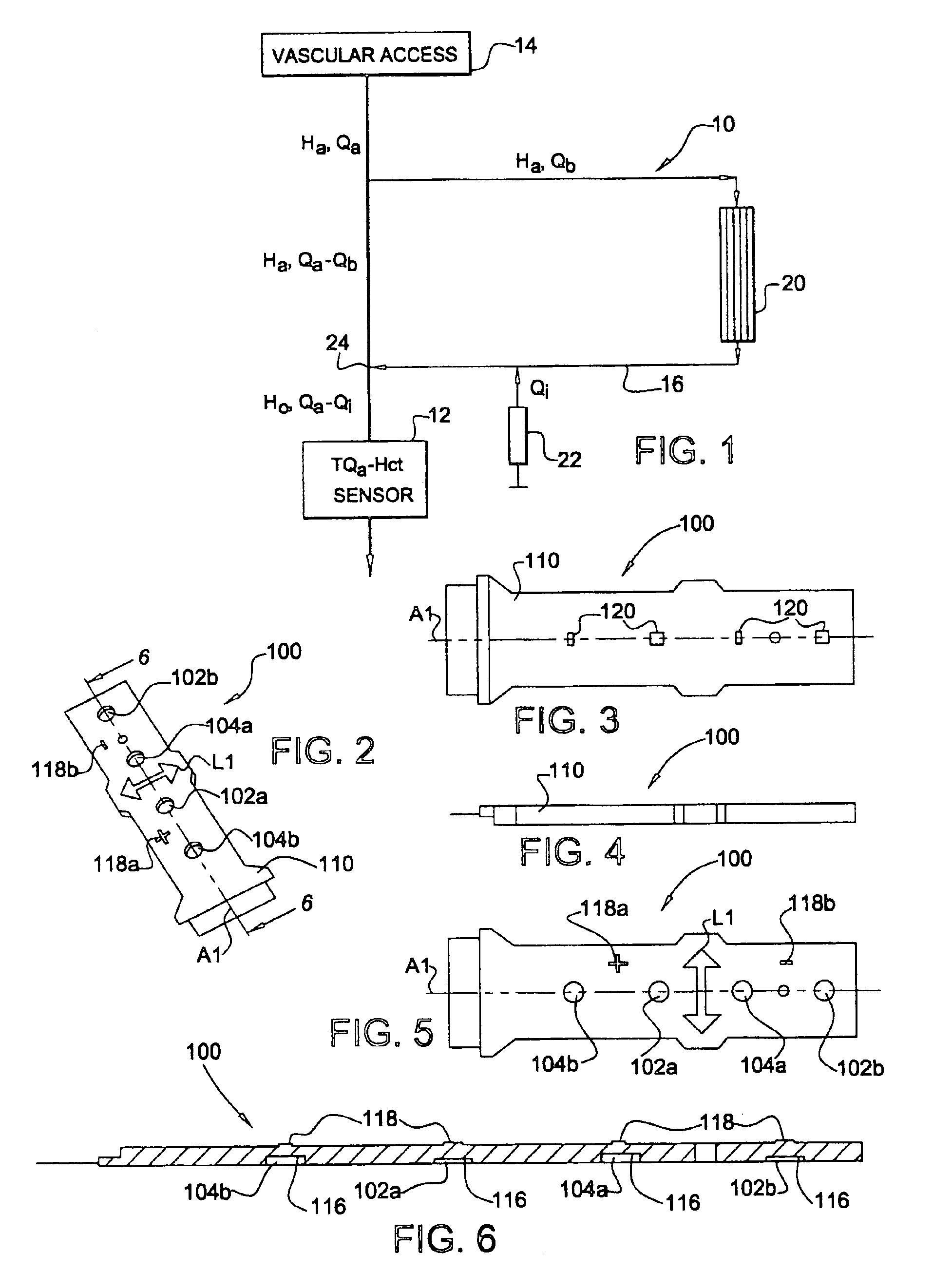 Sensor for transcutaneous measurement of vascular access blood flow