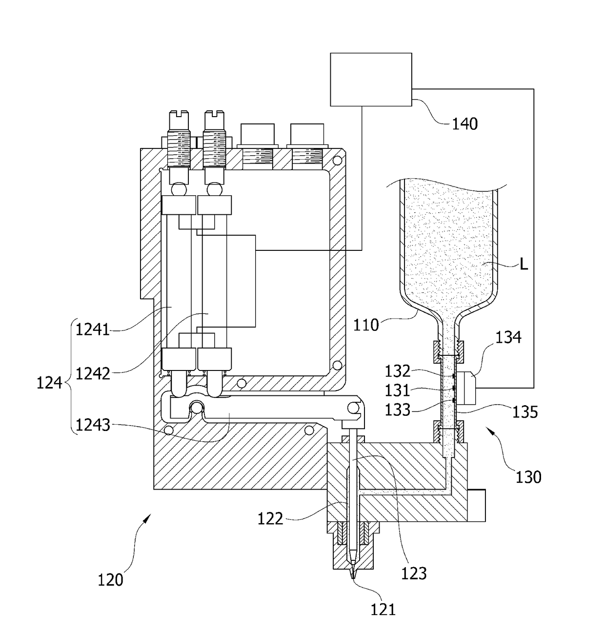 Flowrate measuring type viscous liquid dispenser and dispensing method