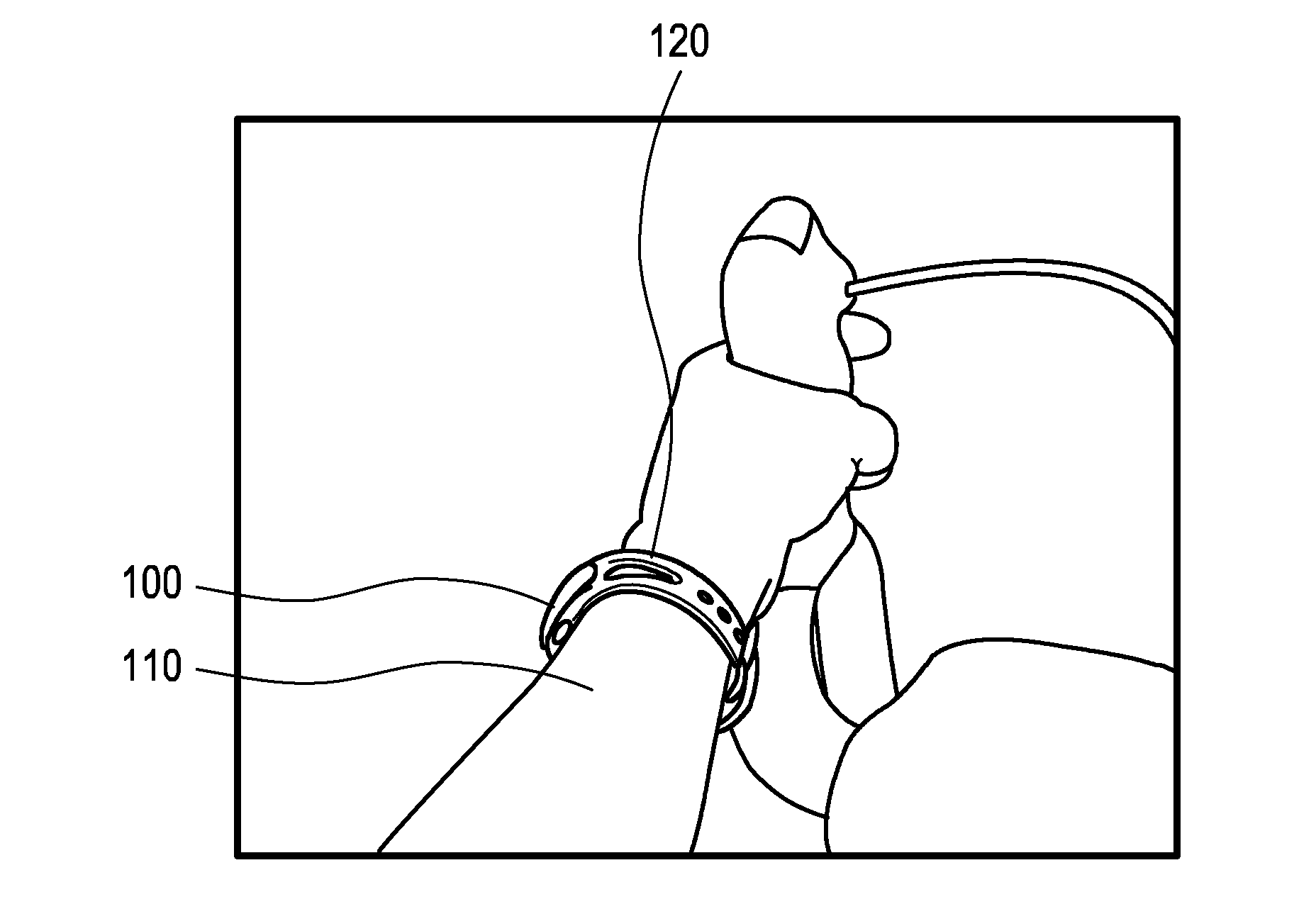 Device for measuring a cycling cadence