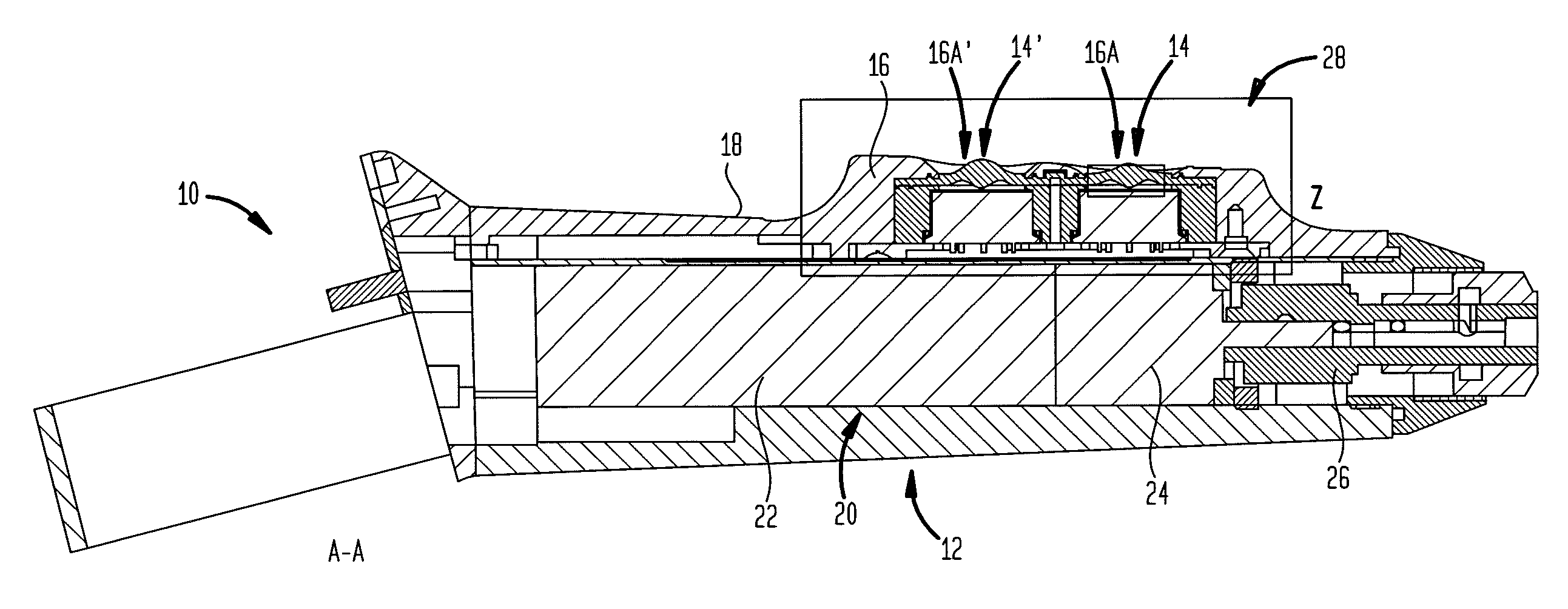 Surgical power tool and actuation assembly therefor