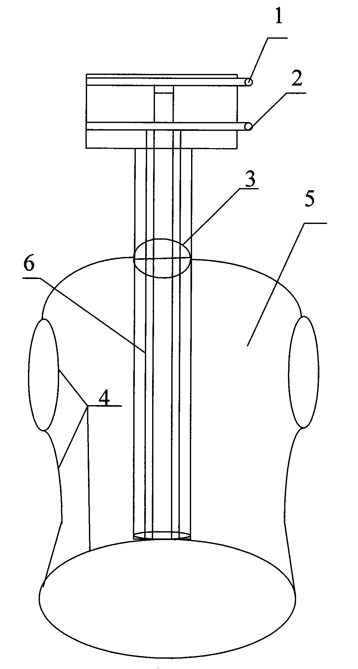 Device assisting uterine contraction waistcoat used for uterine contraction