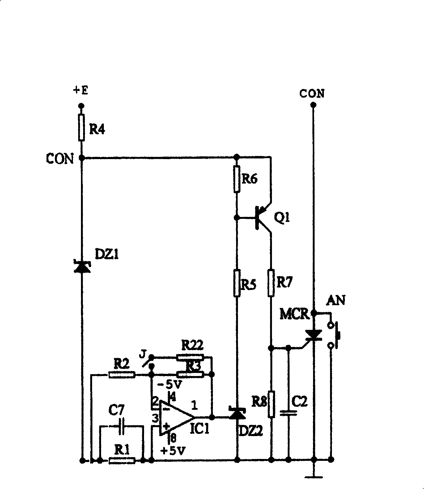 DC power amplifier for interference simulator of vehicle electronic apparatus