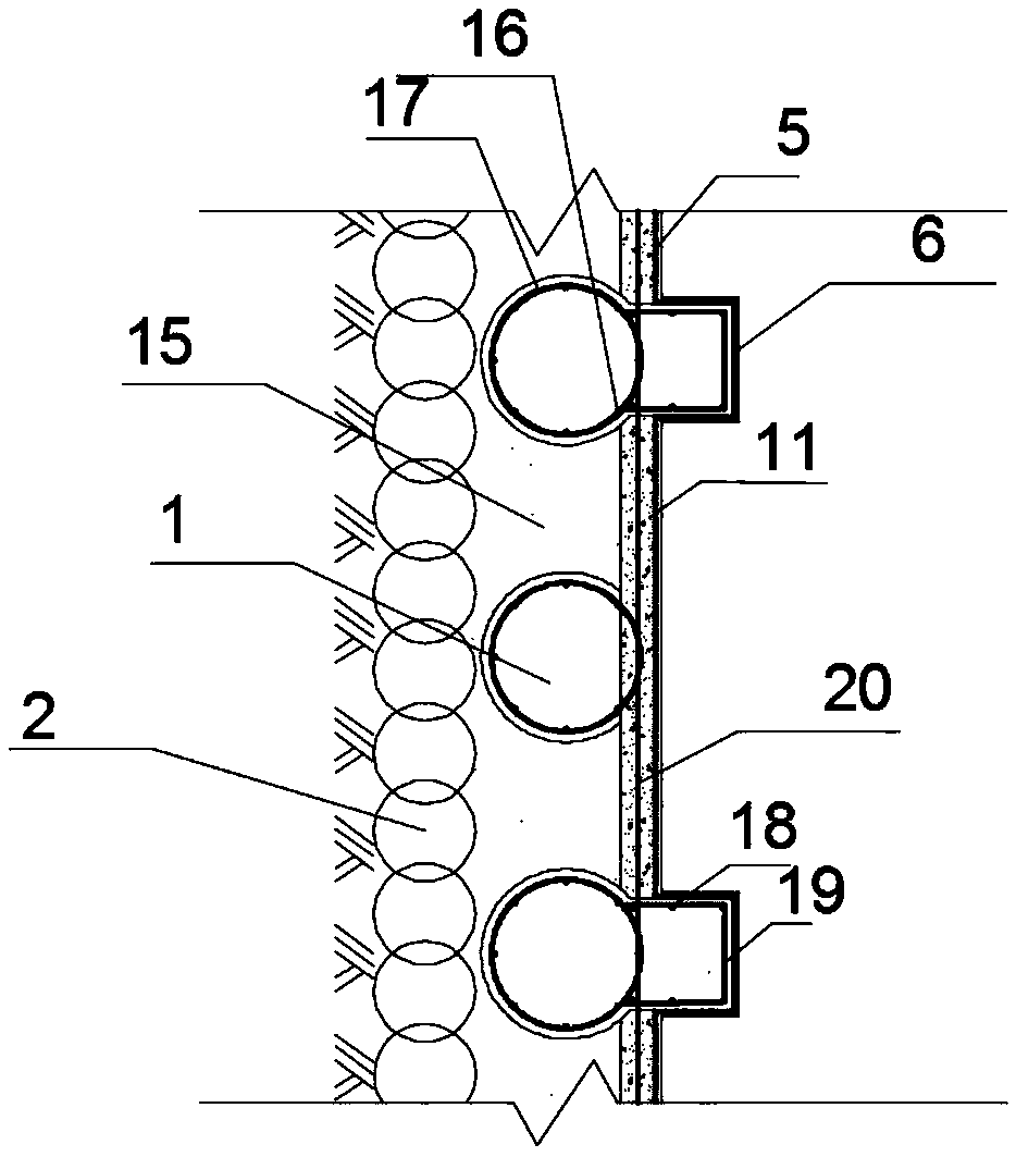 Support and pipe rack structure integrated system and construction method