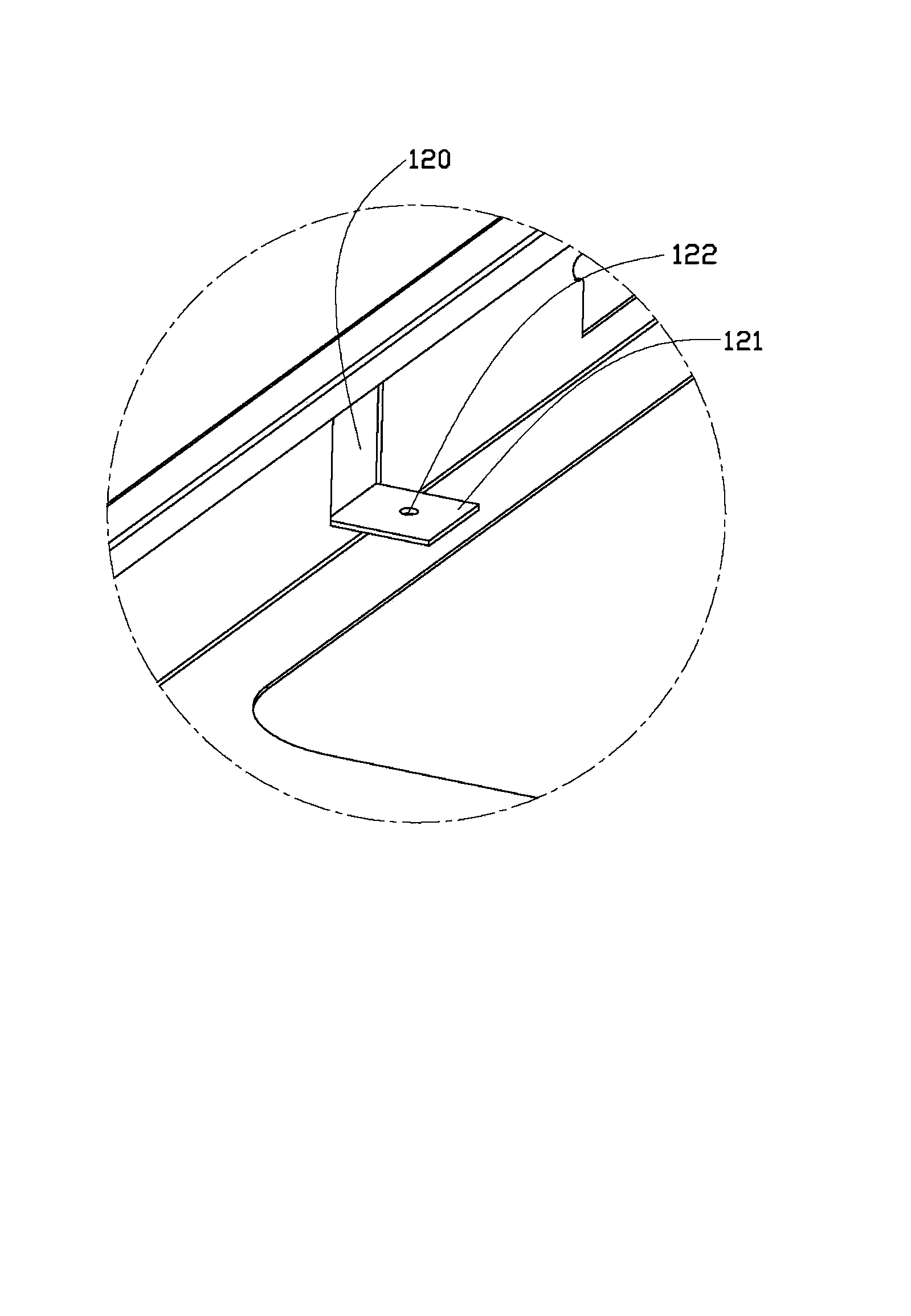 Front gate support fixing device of automatic vending machine