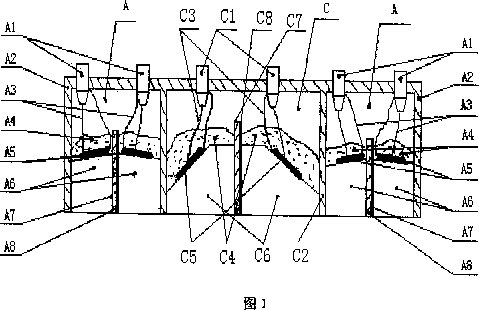 Ultrasonic probe for quantitative measurement of bone mineral density