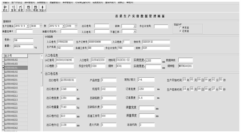 Steel coil production time optimization calculation method in cold rolling process and application thereof