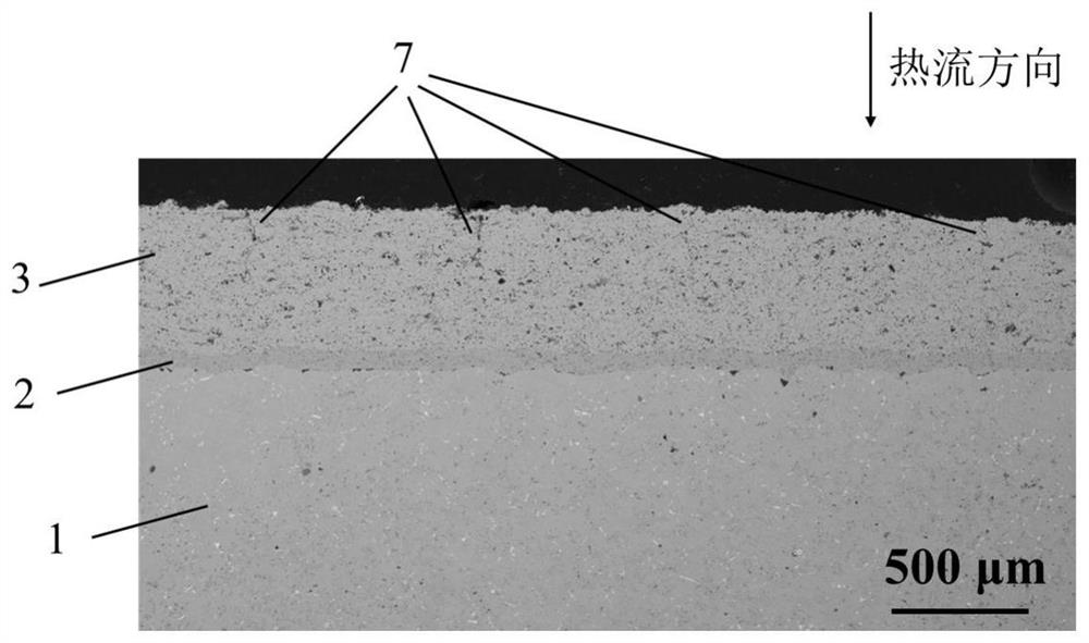 Longitudinal hole forming method for layered thermal barrier coating based on reverse deformation, and thermal barrier coating