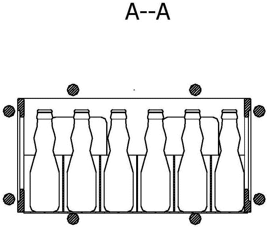 Efficient spiral sliding cleaning orbit for bottle boxes