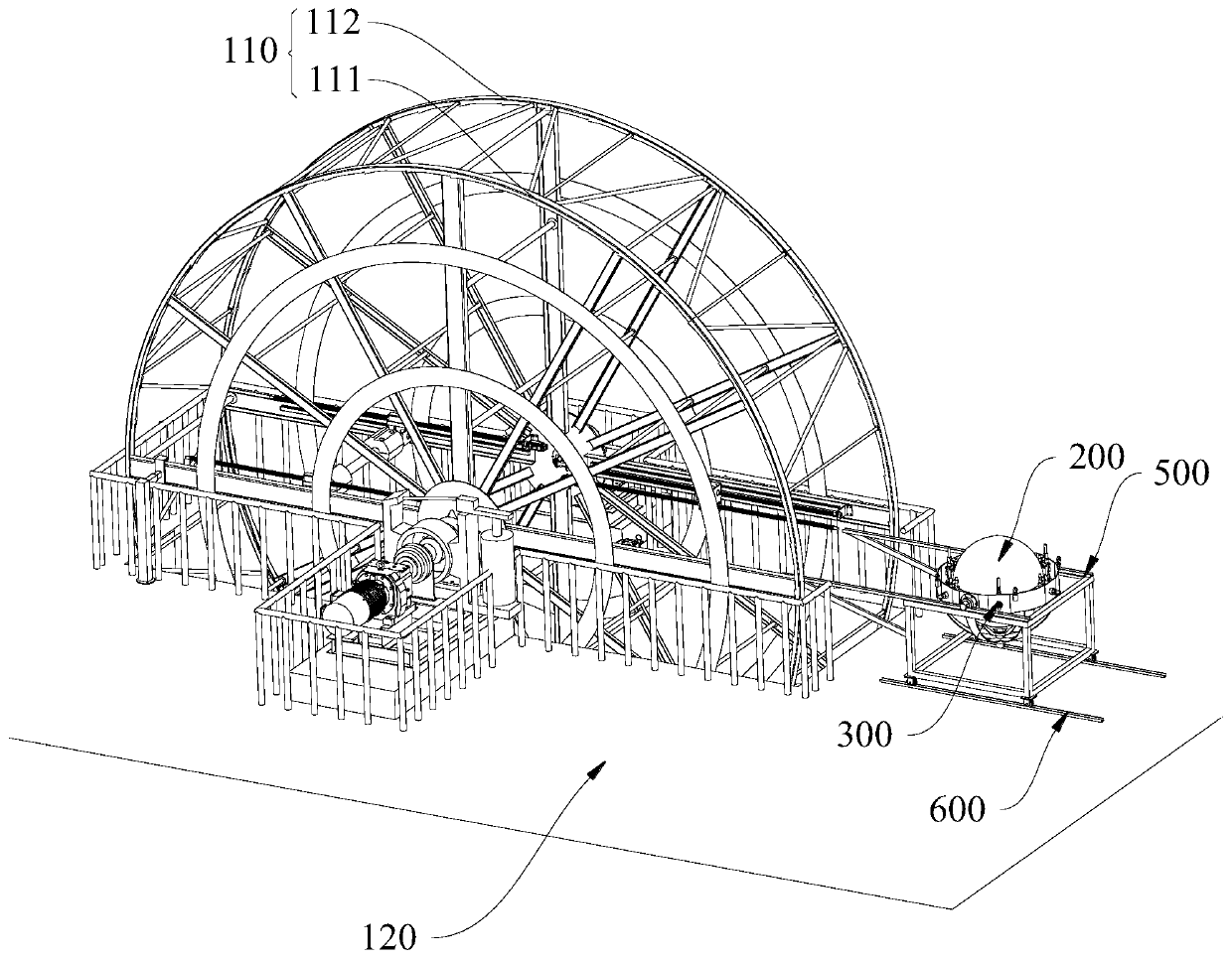 Buoy auxiliary installation platform of wave buoy calibrating device and buoy installation method