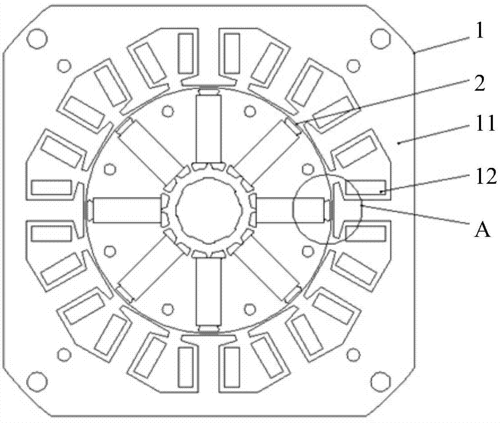 Built-in type permanent magnet synchronous motor