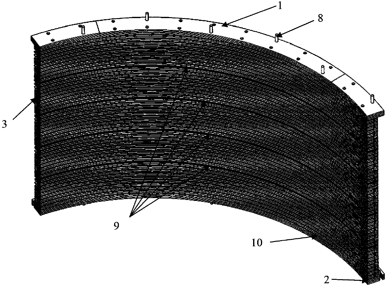 Elastic superconducting magnet skeleton and manufacturing method thereof