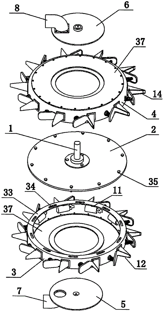 Drum type seed dibble seeding and hole fertilizing seeder