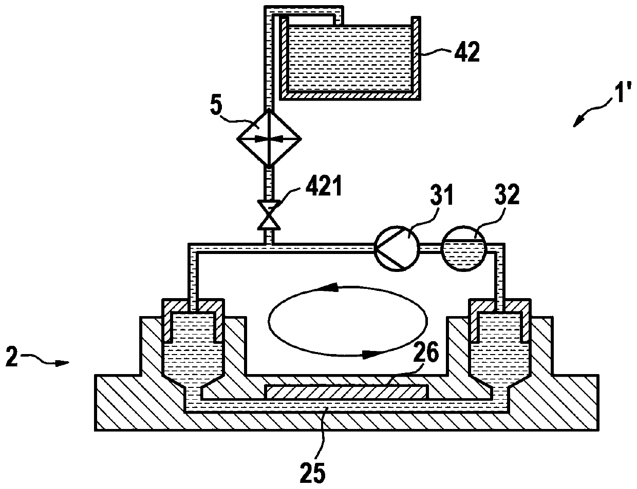 Microfluidic system for digital polymerase chain reaction of a biological sample, and respective method