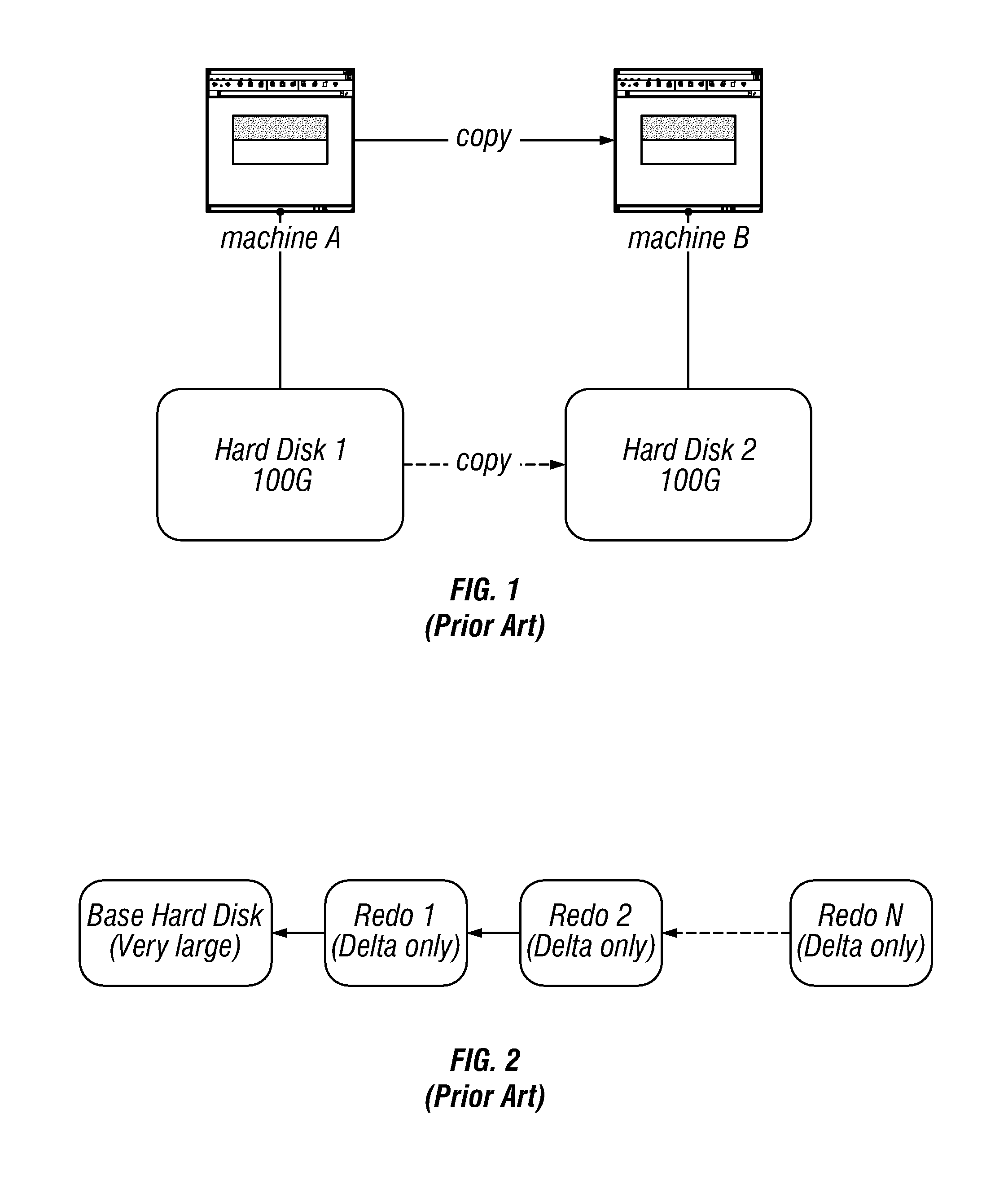 Virtual machine image management using delta trees