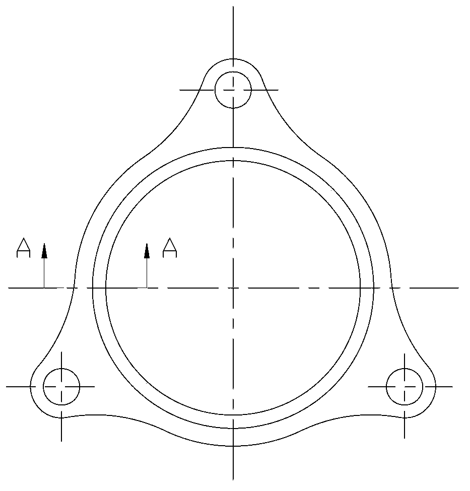 Sealing gasket for exhaust system of supercharged engine and machining method thereof