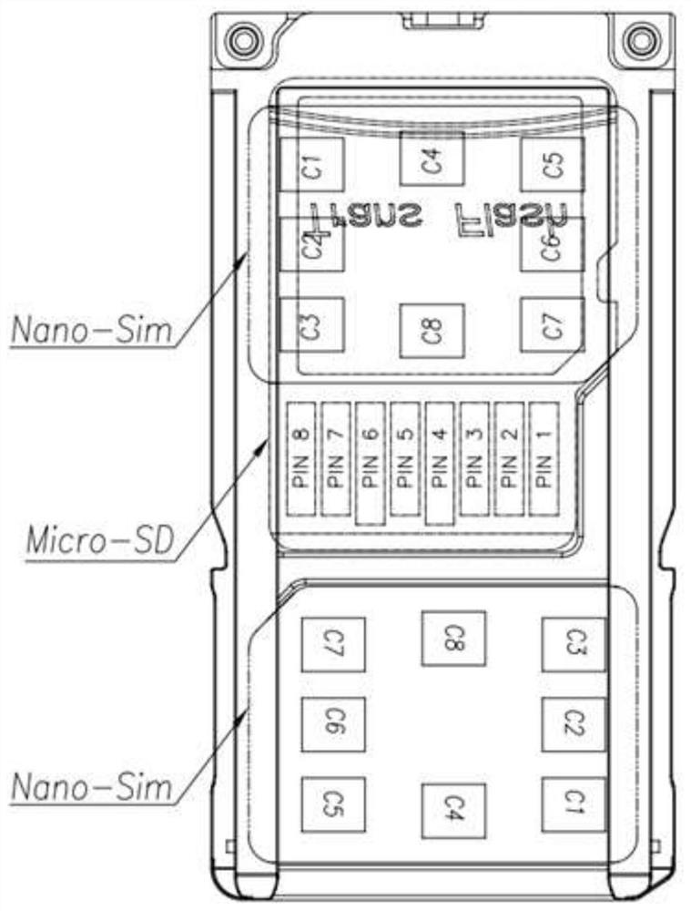 SD card protection system, method and protection circuit for multiple card slots in one connector