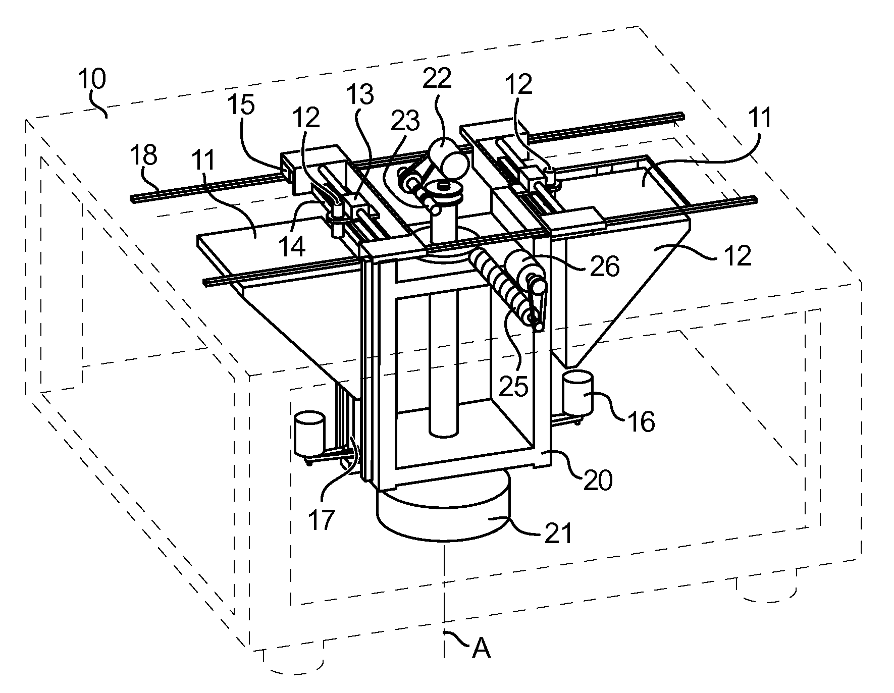 Method and machine for producing three-dimensional objects by means of successive layer deposition