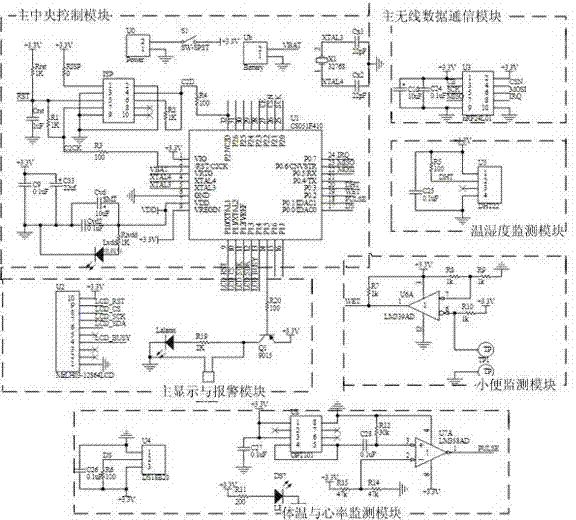 Household monitoring instrument for paralyzed patient