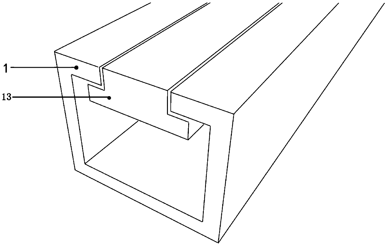 Assembled aluminum grating installation structure