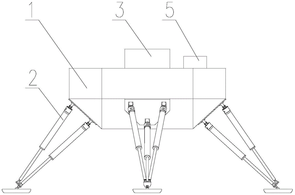 Walking robot having landing buffer function