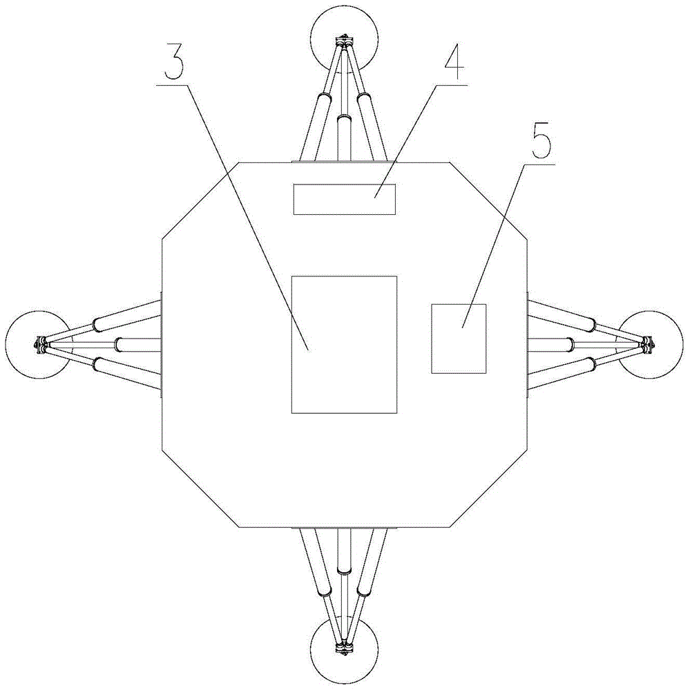 Walking robot having landing buffer function