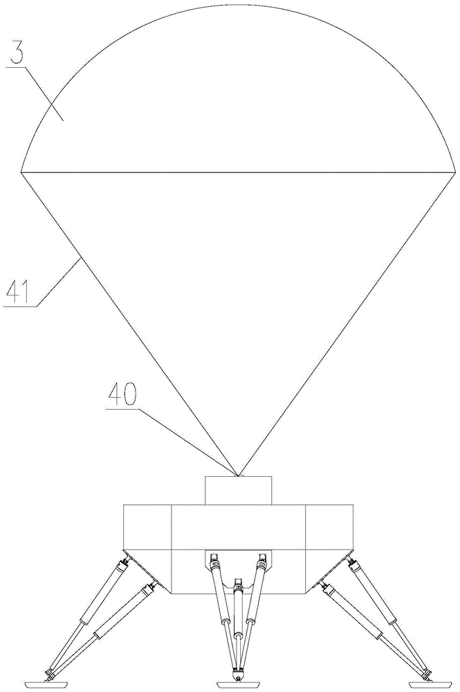 Walking robot having landing buffer function