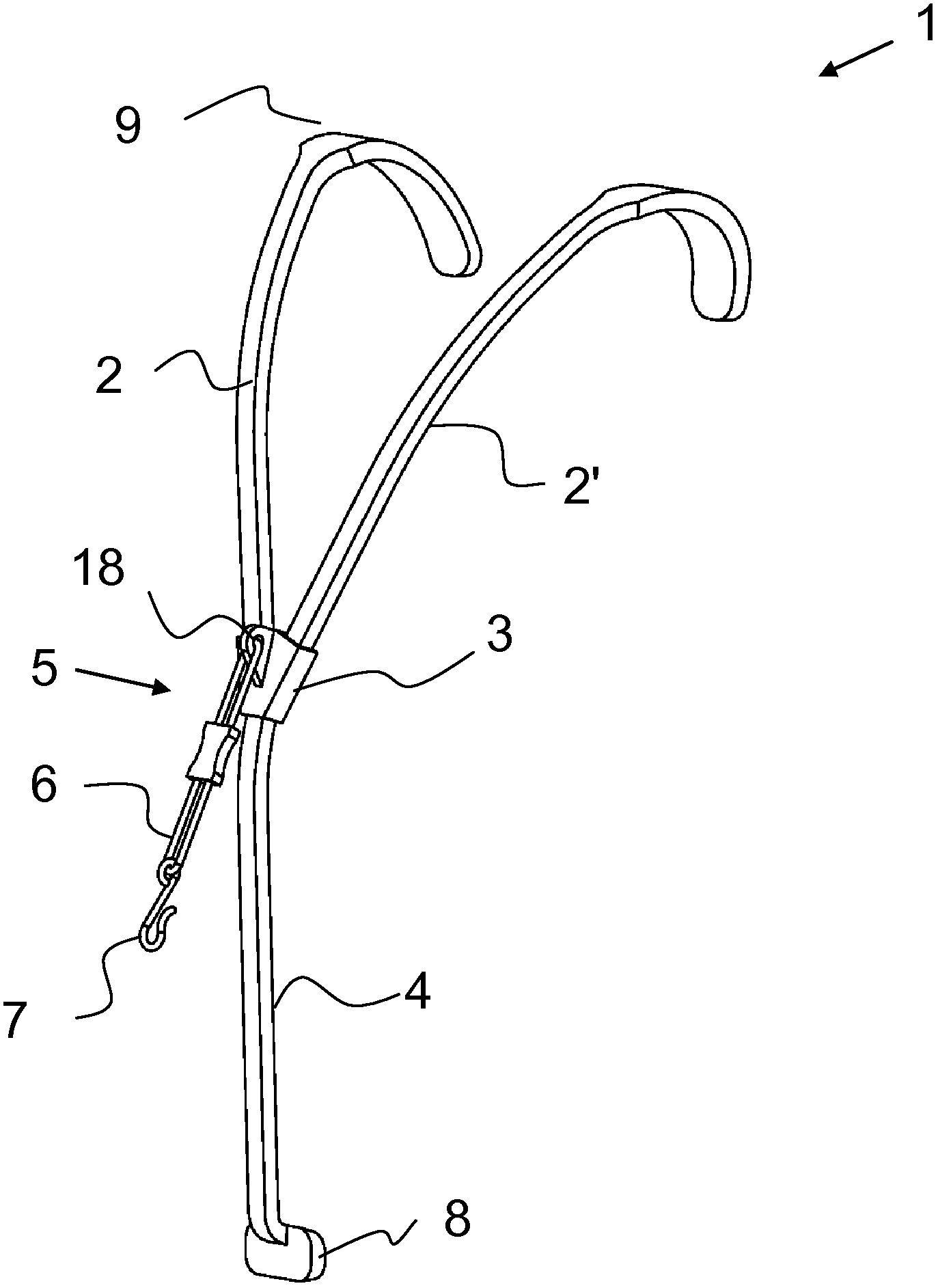 Carrying device for a wind instrument