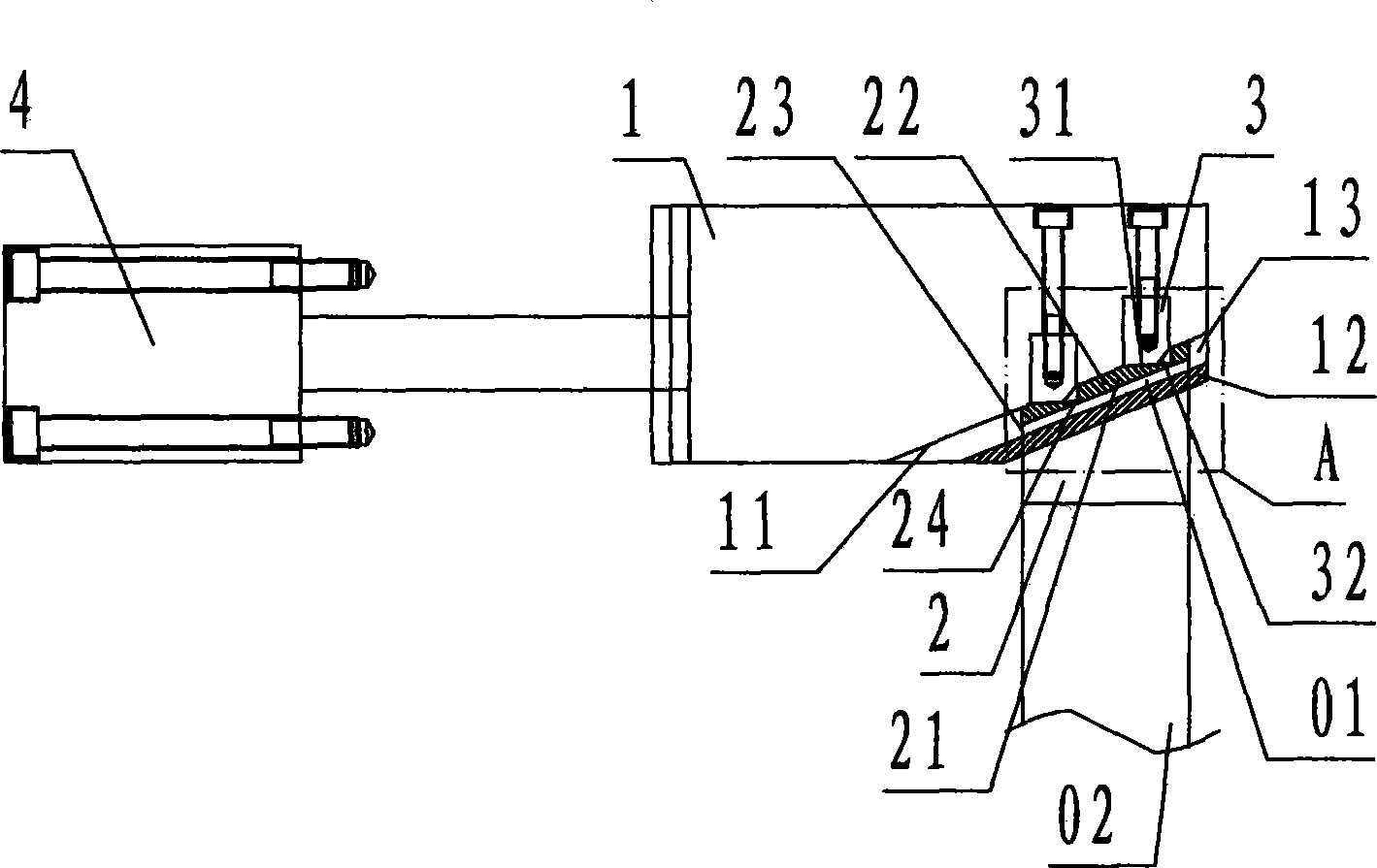 Self-locking variable direction core-pulling device for injection mold