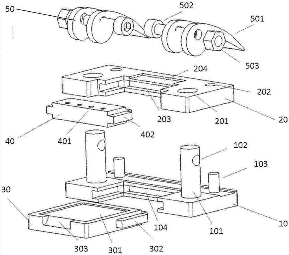 Modular fixture for microfluidic chip