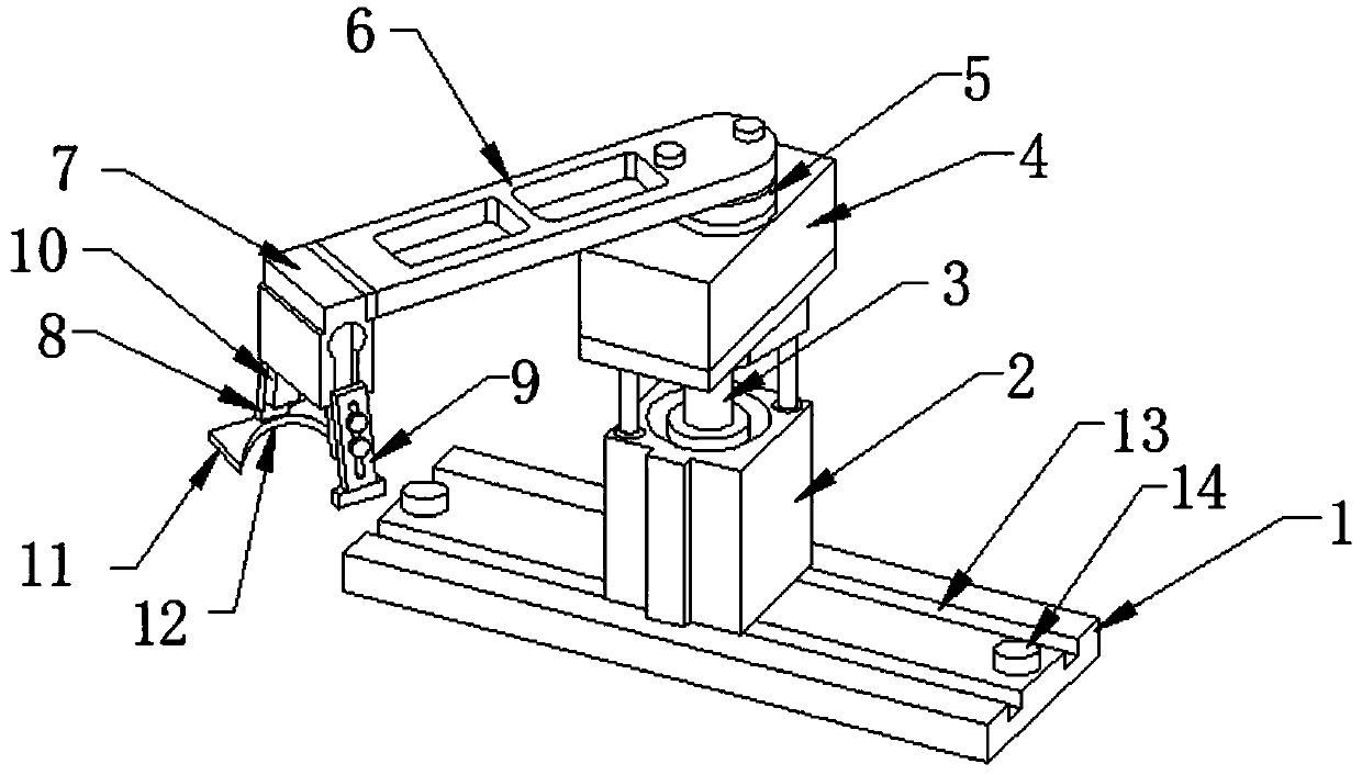 Circular mechanical clamping part convenient to adjust