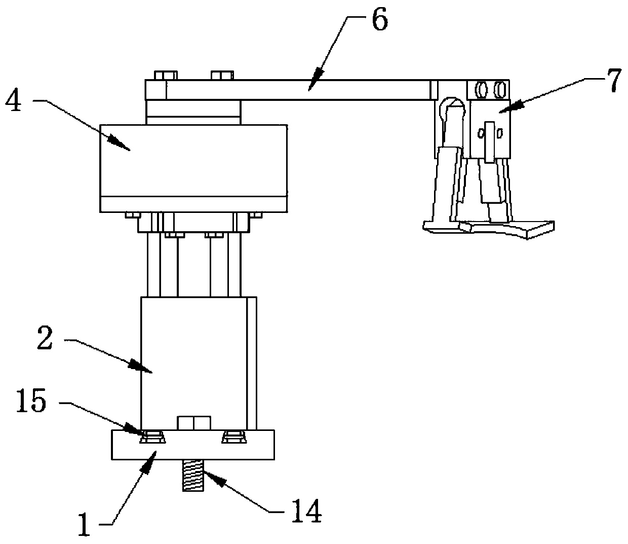 Circular mechanical clamping part convenient to adjust