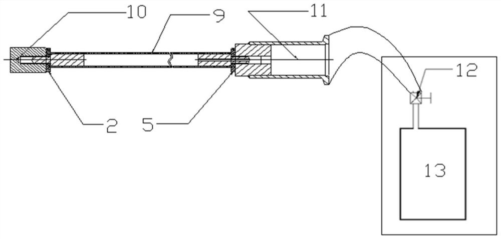 A method for detecting the leak rate performance of a silicon carbide composite material circular pipe