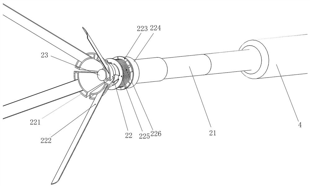 A centering device for a heat dissipation flowmeter installed on an air duct