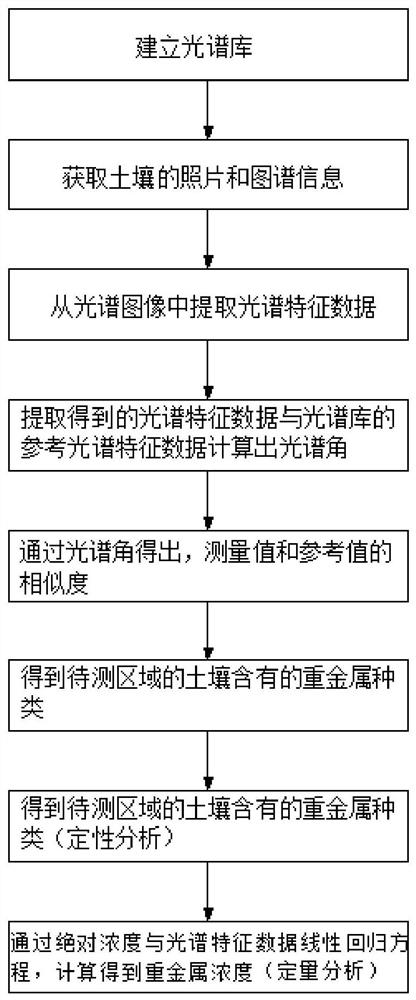 Soil heavy metal detection method and system