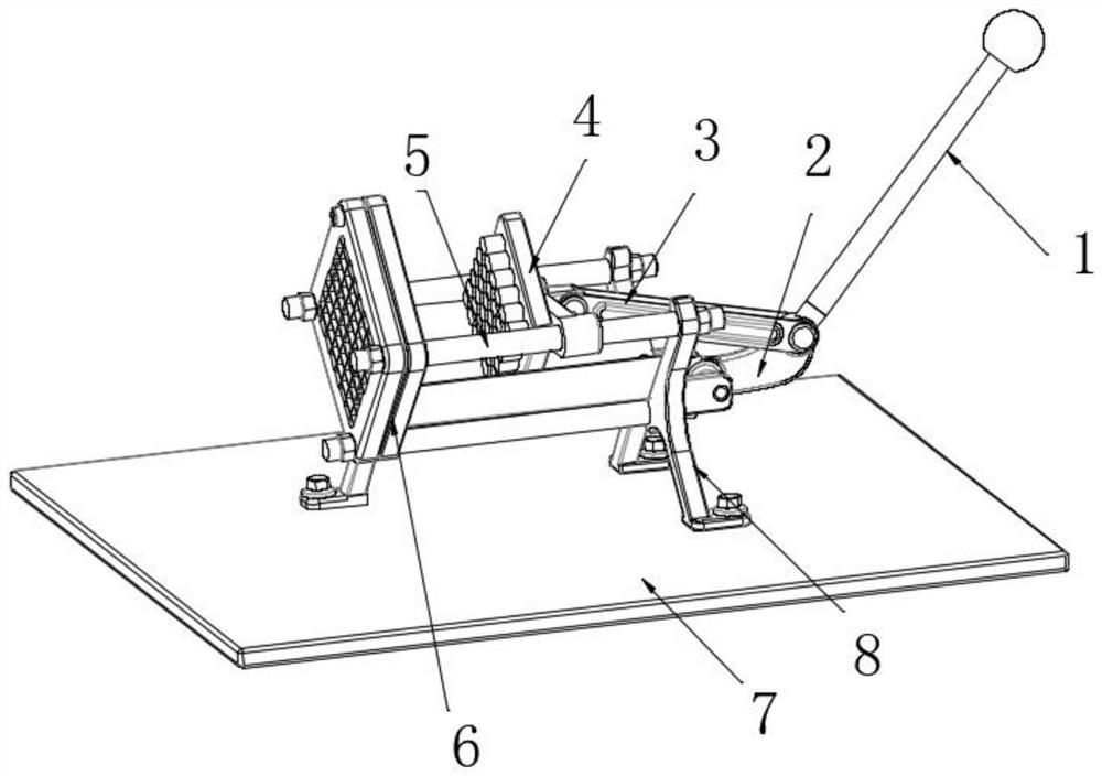 Strip cutting machine for food processing