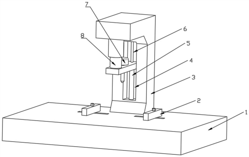 Clamping and drilling device