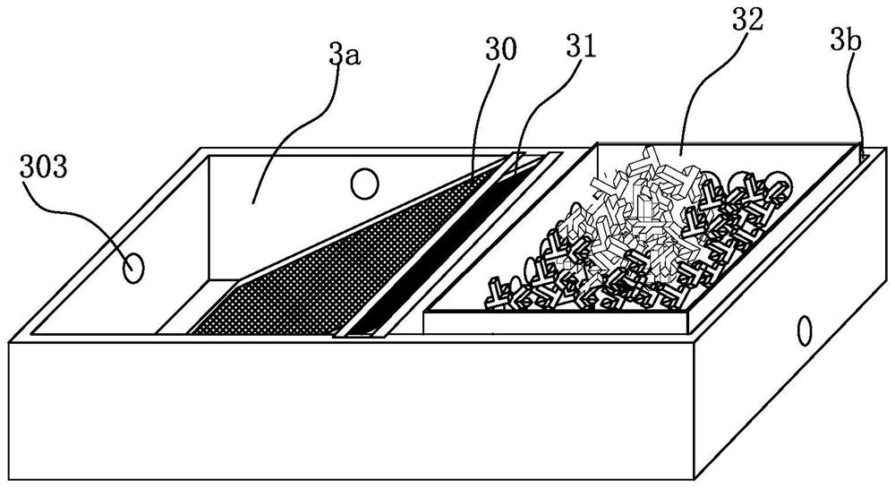 Seawater crab fry breeding device and breeding water self-circulation and self-purification method