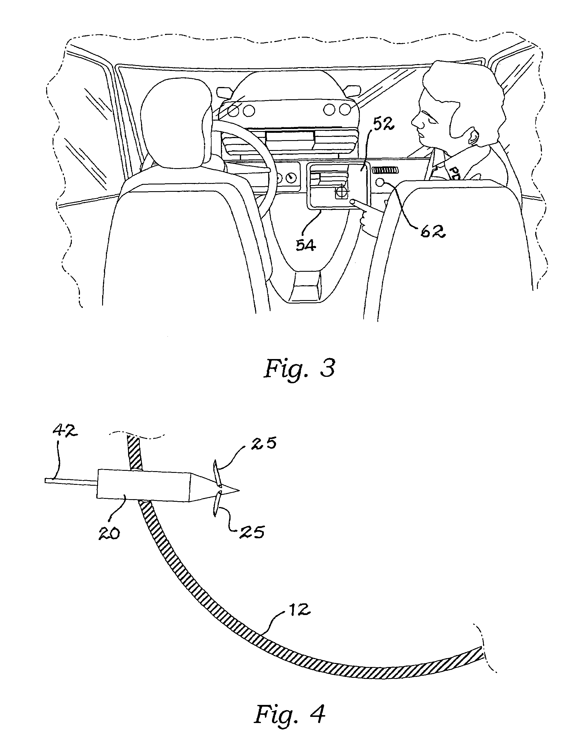 Targeted tethered tire capture projectile