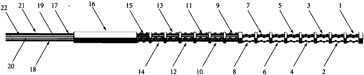 Flexible robot capable of extending and bending simultaneously and reserved with instrument channels