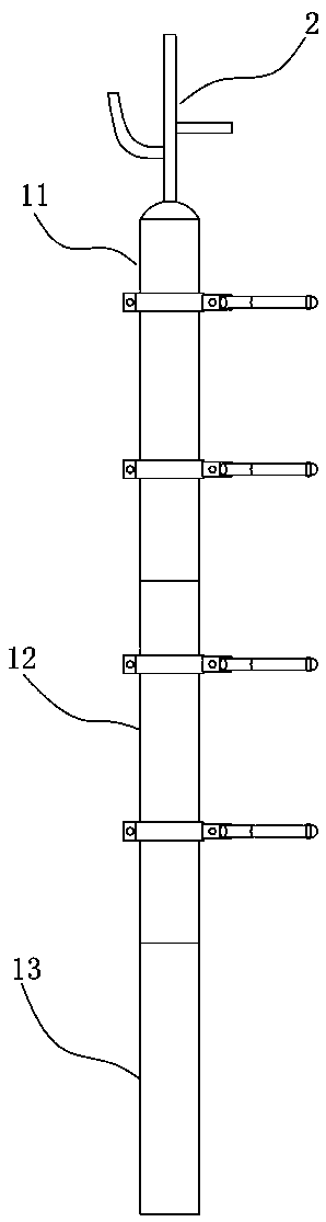 Insulation rod assembling and disassembling ground lead assistant device