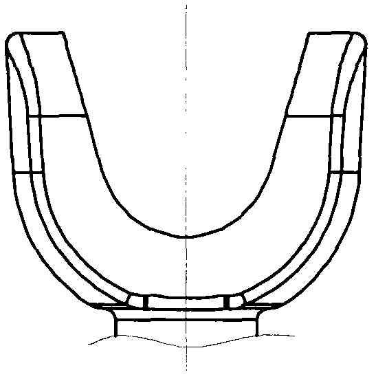 Precise forging molding method for blank of automobile fork-shaped half shaft