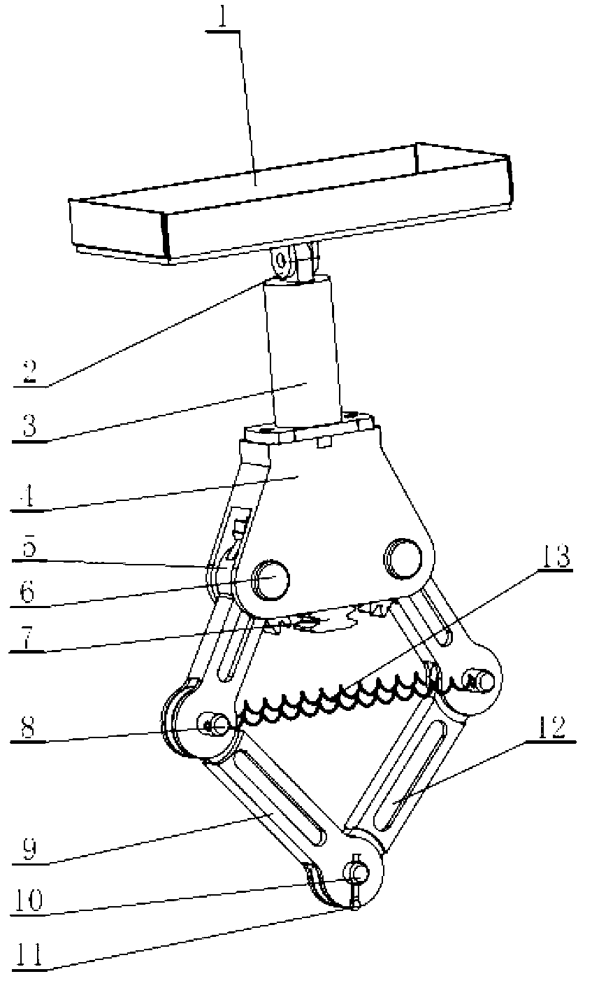 Robot bouncing mechanism based on hydraulic drive